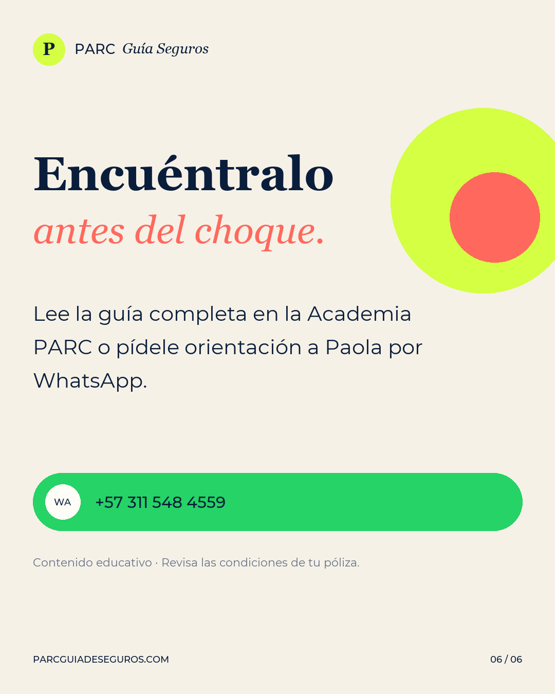 Encuentra el deducible antes del choque